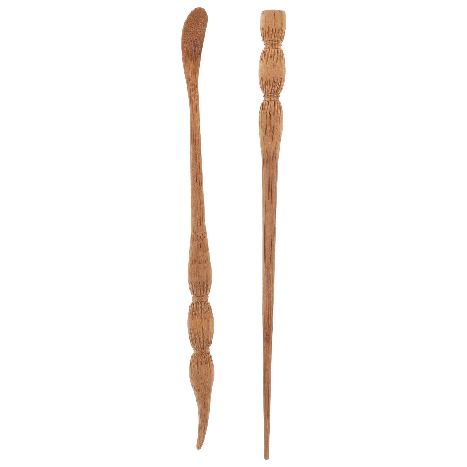 

1Set Bamboo Tea Scoop and Needle Delicate Lightweight Chinese Ceremony Accessories Home Tool Reusable Tea Spoon