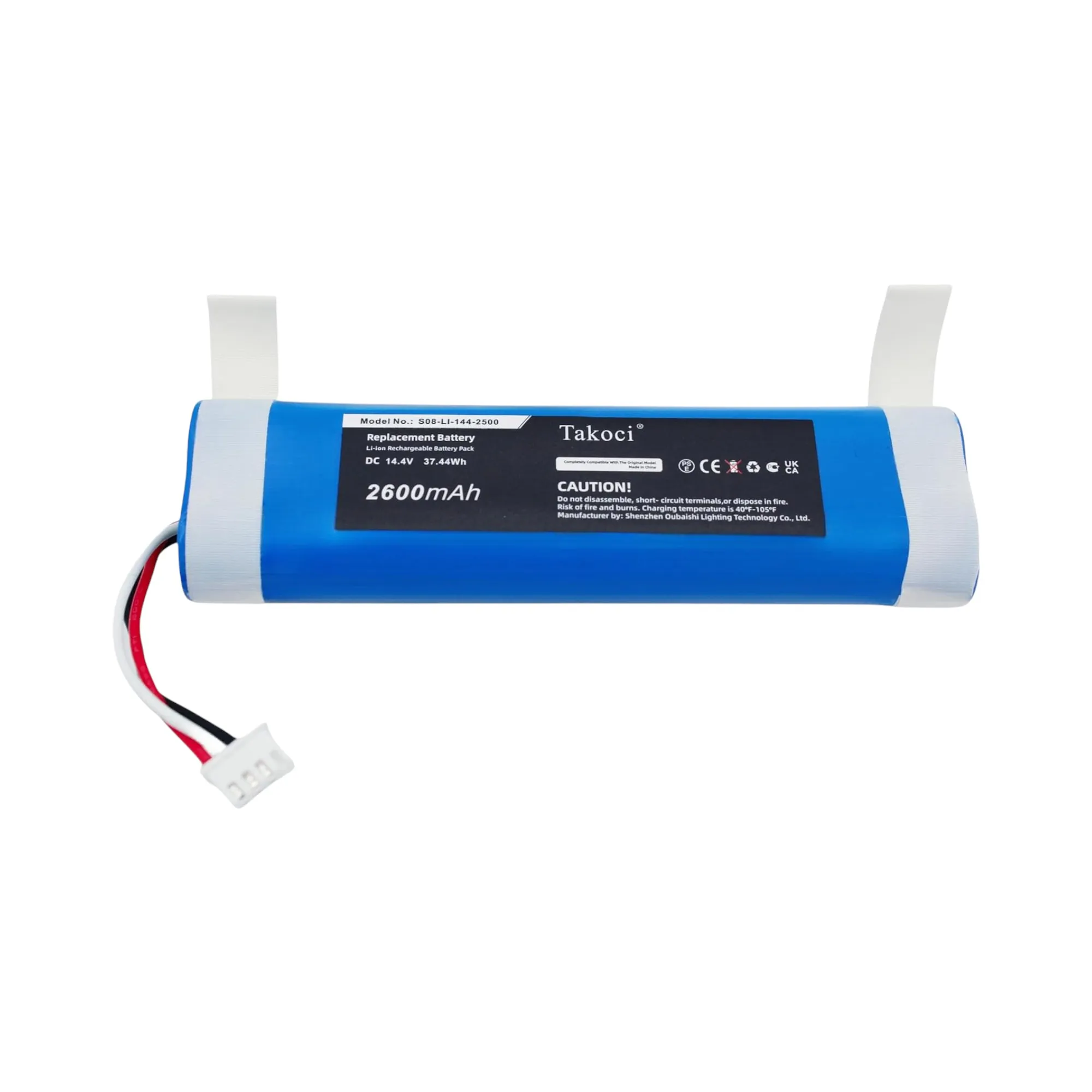

Replacement Battery 2600mAh for Ecovacs Deebot DJ35, Deebot DJ36, Deebot DN55, Deebot DN520, Deebot DK35 S08-LI-144-2500