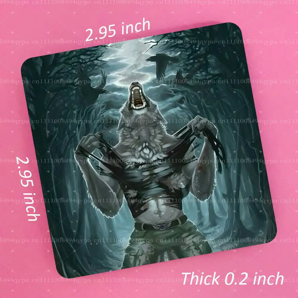 Alpha Sigma Wolf Cool Square Fridge Magnet Custom Photo Magnetic Sticker Decorative for Refrigerator Home Kitchen, Souvenir Gift