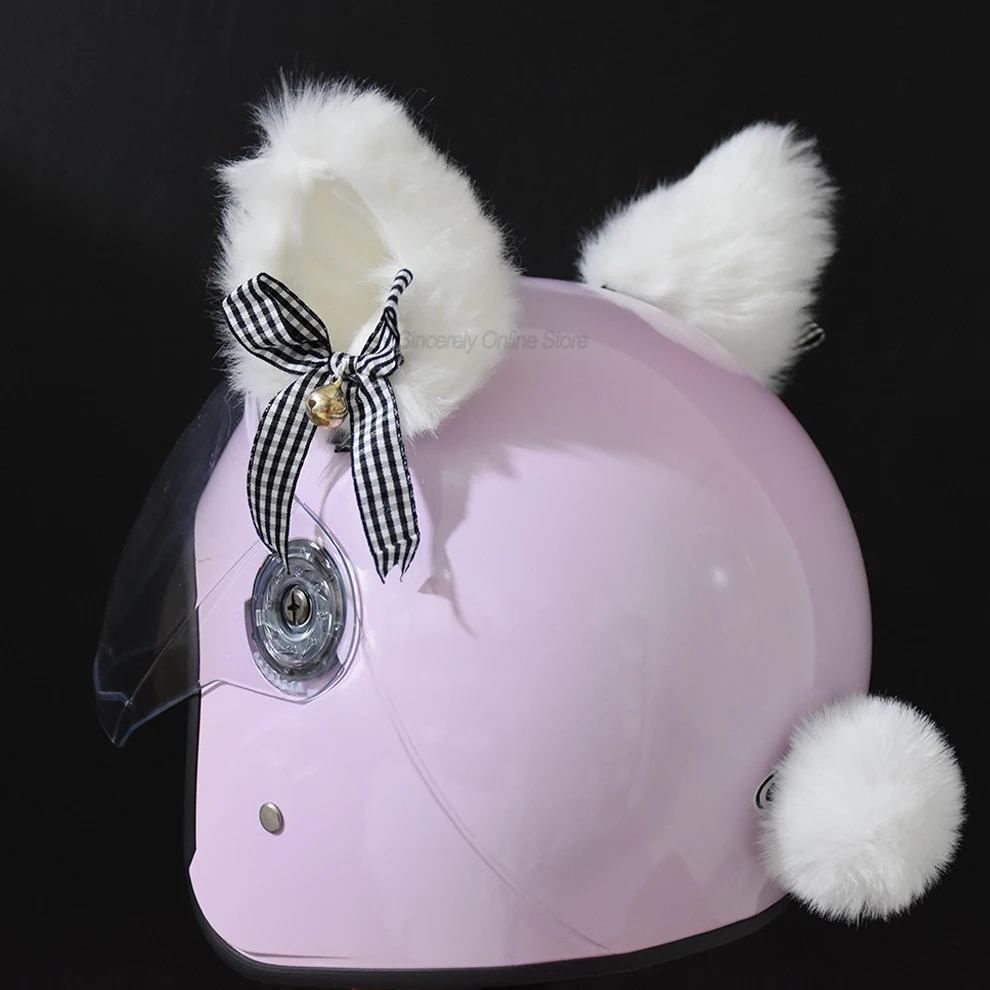 Softeez Cat Ears For Helmets - Peel & Stick Foam Kitty Ear Accessory For Bike & Ski Helmets