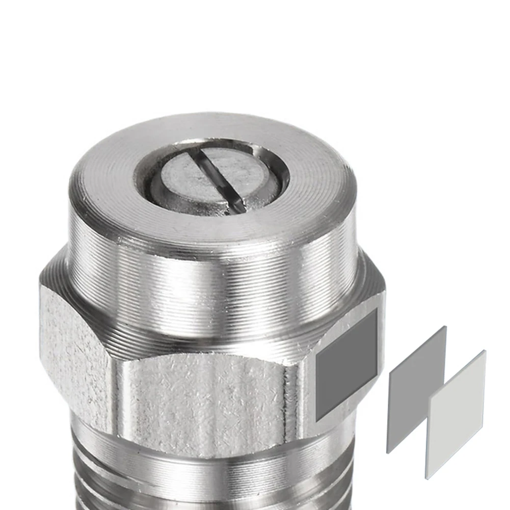 

С распылителем вентилятора 40 градусов и несколькими размерами апертуры для очистки, комплект насадок для очистки мойки высокого давления, 7 предметов из нержавеющей стали