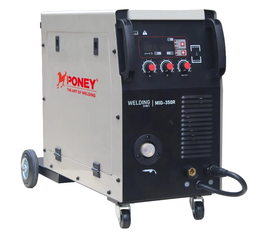 3 Phase Double Voltage 220/380V Industrial Welding Machine Inverter IGBT Module 350A MIG Welding Machine MIG-350 Co2   Welder
