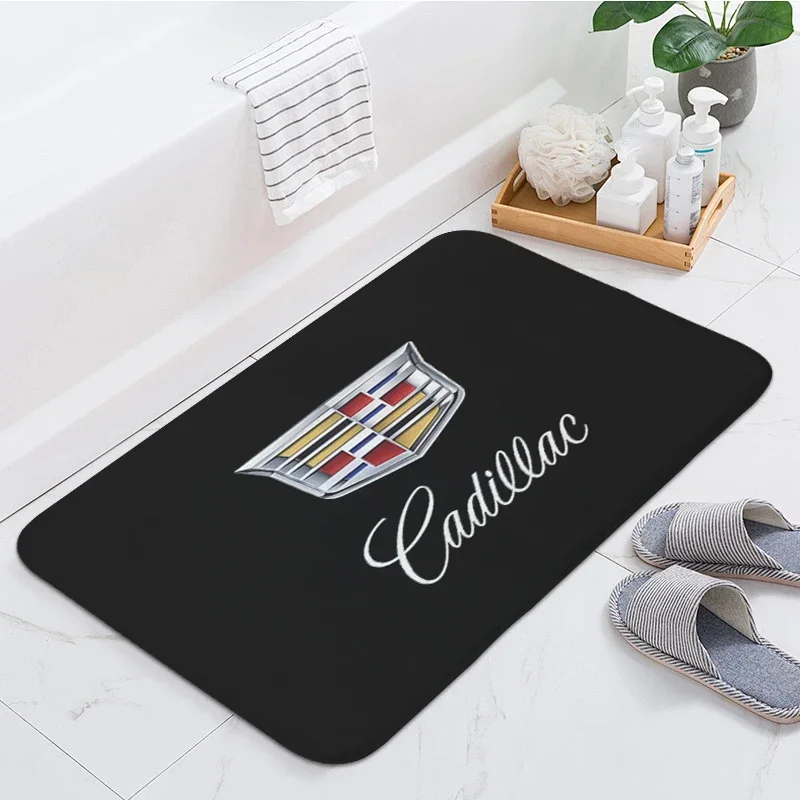 Non-slip Bathroom Floor Mats D-Cadillacs Bedroom Rug Custom Doormat Entrance Door Hallway Kitchen Living Room Floor Carpet