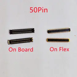 10Pcs LCD Display Screen Flex FPC Connector 50Pin For Huawei Enjoy 8E Lite 8ELite Y5Lite Y5 Prime 2018 Honor Play 7 On Board