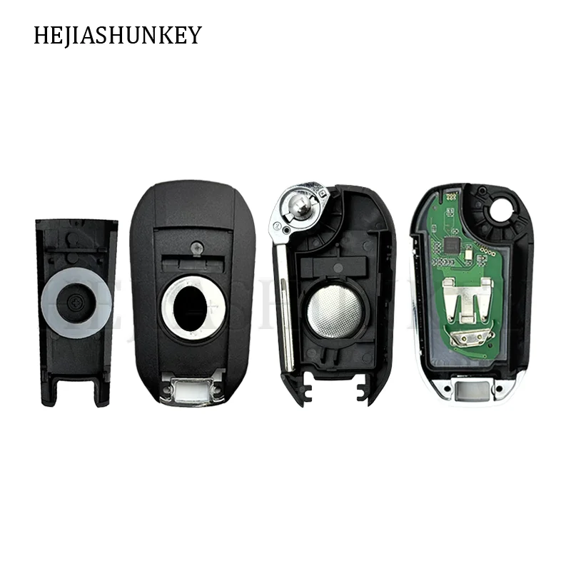 HUF8435 433MHz 4A Chip 3 Buttons Flip Remote Key Fob VA2/HU83 Blade For Peugeot 308 3008 208 2008 508 Citroen C3 C4 C5 Aircross