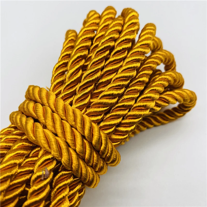 4.5m/Lot 6mm 3-Strand Paracord Rope Polypropylene Rope For Home Decoration Accessories DIY Handmade Home Textile Decoration