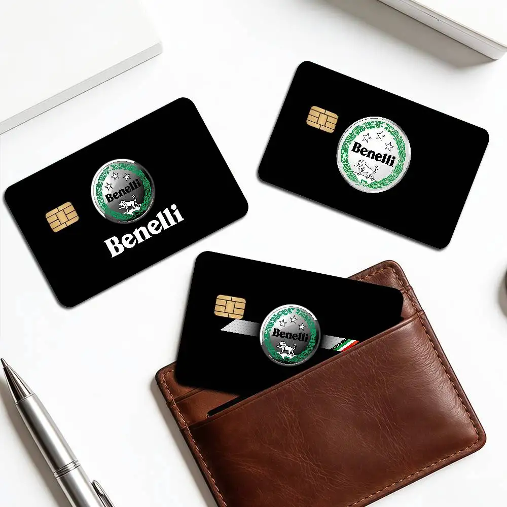B-Benelli logo Anime Young Creidt Card Debit Card Sticker Film Case Front Tape for Small Big Chip No Chip