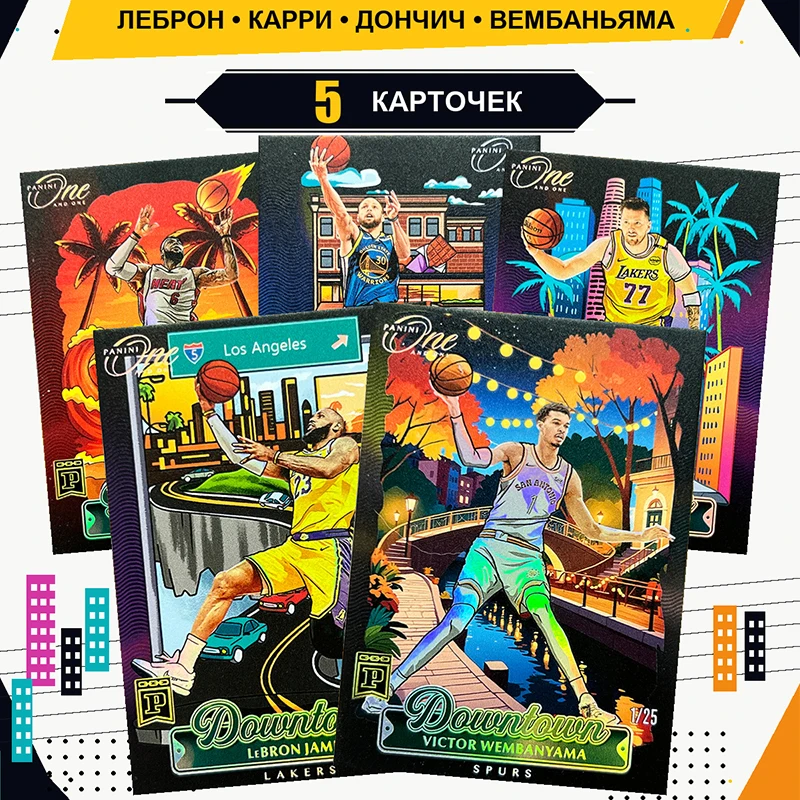 DIY Panini Basketball card Wembanyama Stephen Curry Luka Dončić LeBron James Star signature card Character collection card toys