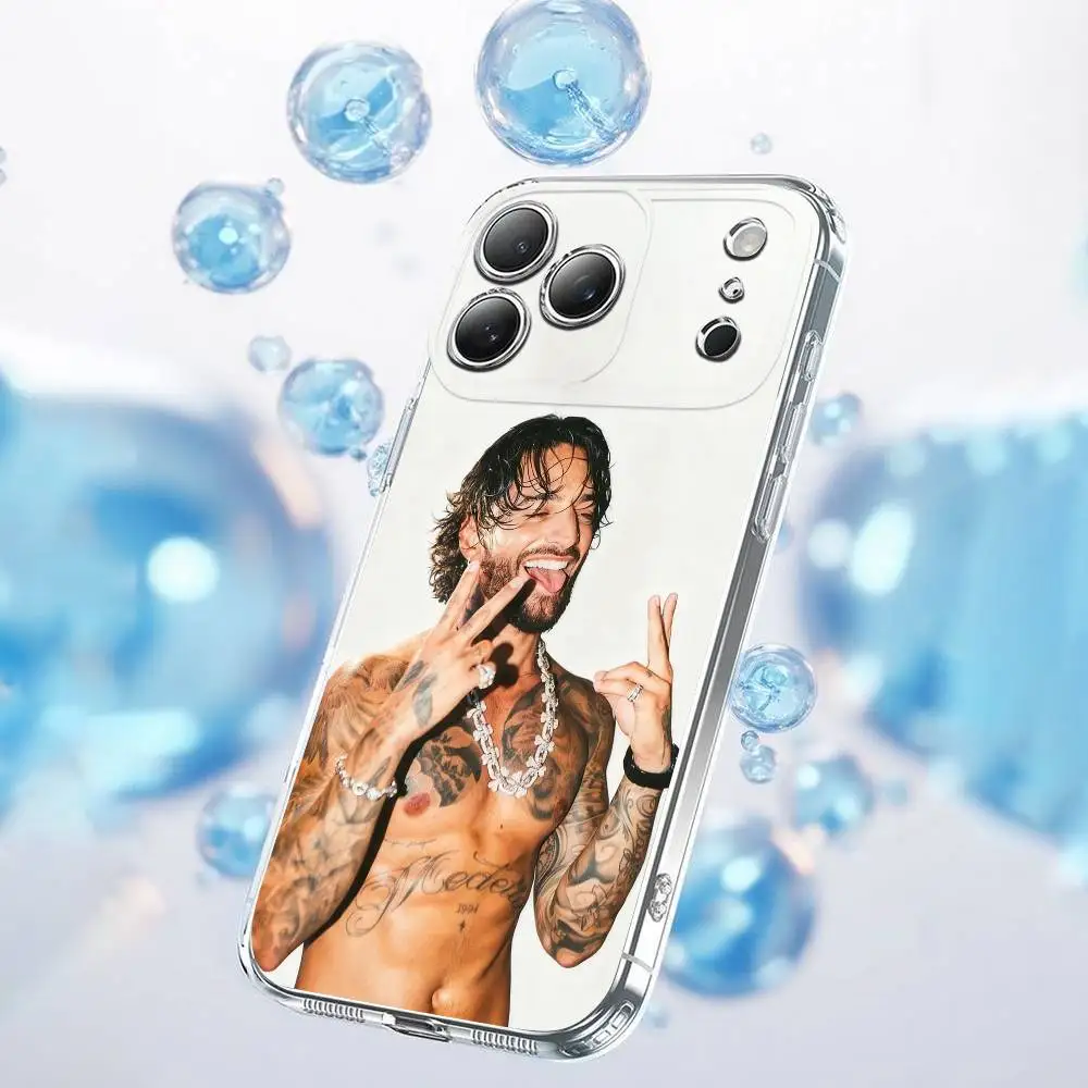Singer M-Maluma Phone Case For iPhone 14,11,15,17,13,12,16,Plus,E,Air,Pro,Max,Mini Transparent Cover