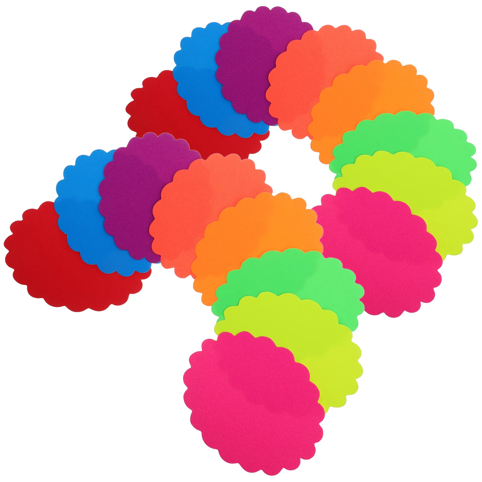 

400Pcs Fluorescent Burst Star Cutout Price Tags Blank Retail Sale Signs for Supermarkets Stores Advertising Supply