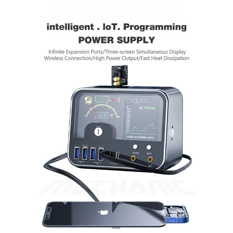 Adjustable DC Regulated Power Supply Intelligent IoT Digital Diagnostic Power Supply with Expansion Interface