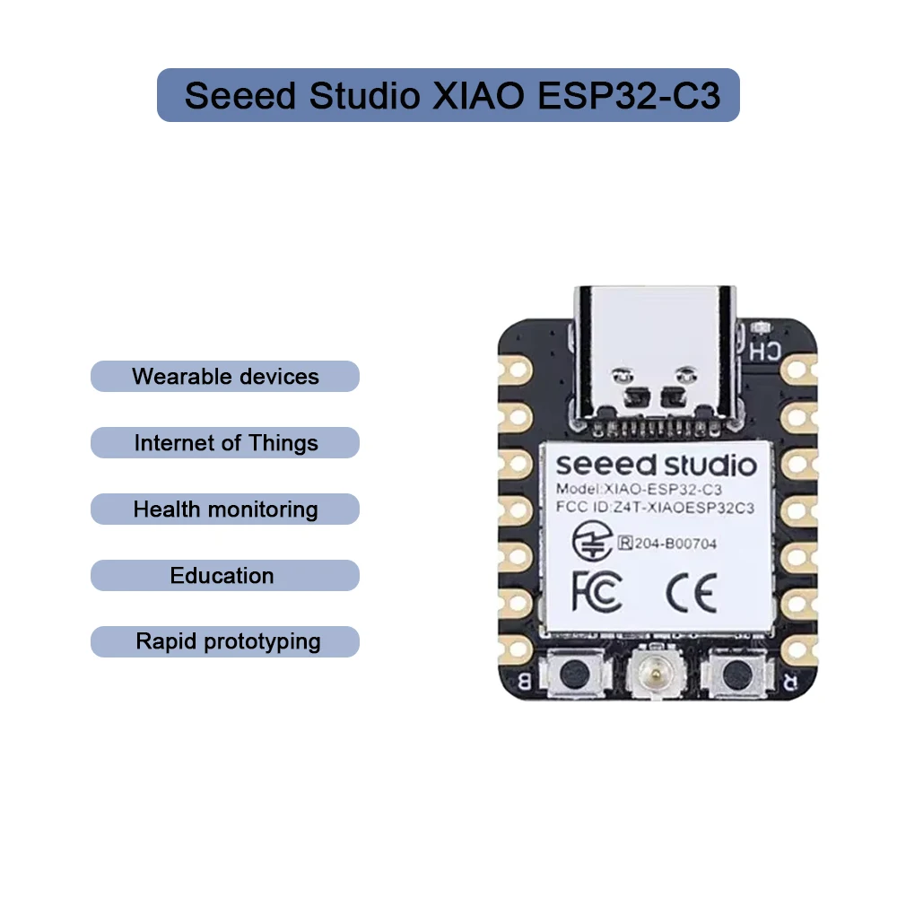 Seeed XIAO ESP32-C3/C6/S3 Mini Board - WiFi 6، BLE 5.3، IoT، Smart Home، Arduino، ESP32S3، Edge AI، طاقة منخفضة، مدمجة