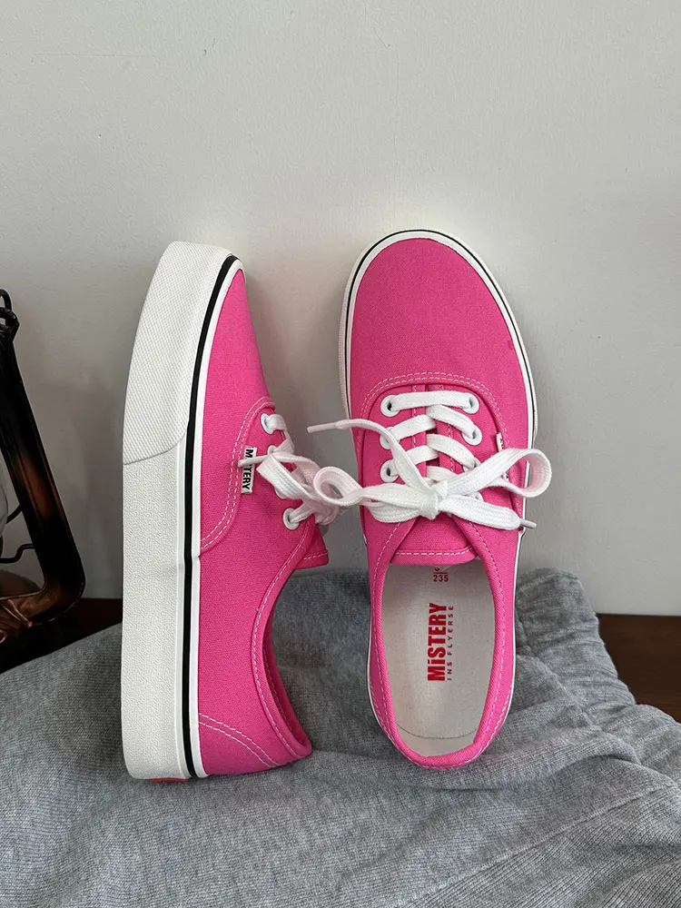 

Dragon Fruit Red Low-Top Casual Canvas oes Студенческий узел Faion Trend Корейская версия Универсальные плоские ботинки для отдыха Sle