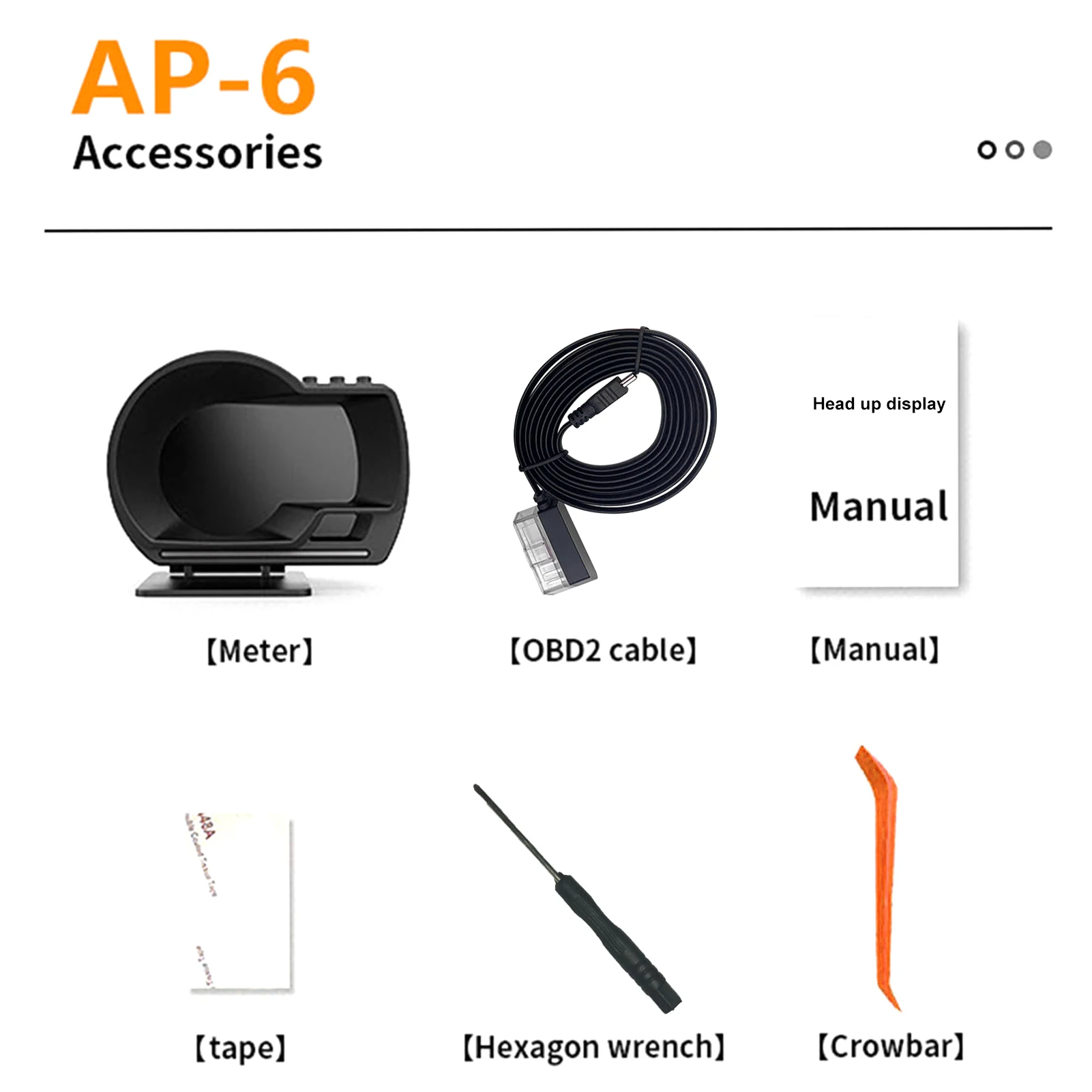 Auto-Head-Up-Display, OBDII + GPS Smart Gauge High-Definition-Tachometer, Auto-Diagnose-Tool, OBD-Fehlercode-Eliminierung