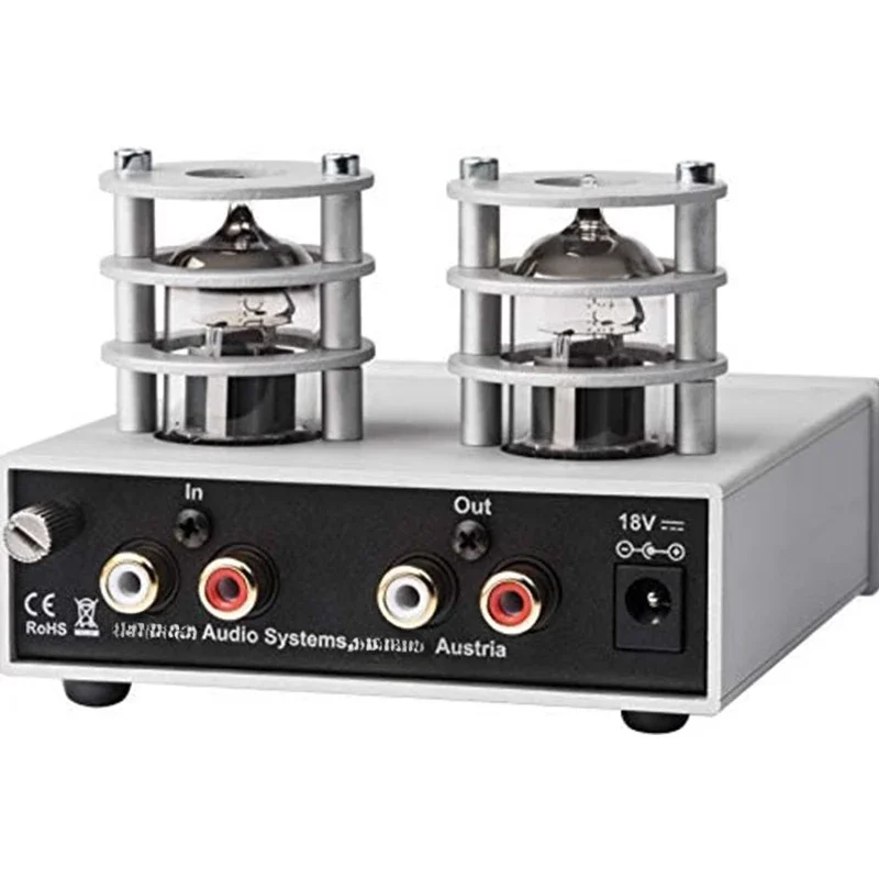Vinyl phonograph transistor power amplifier, sound amplifier speaker