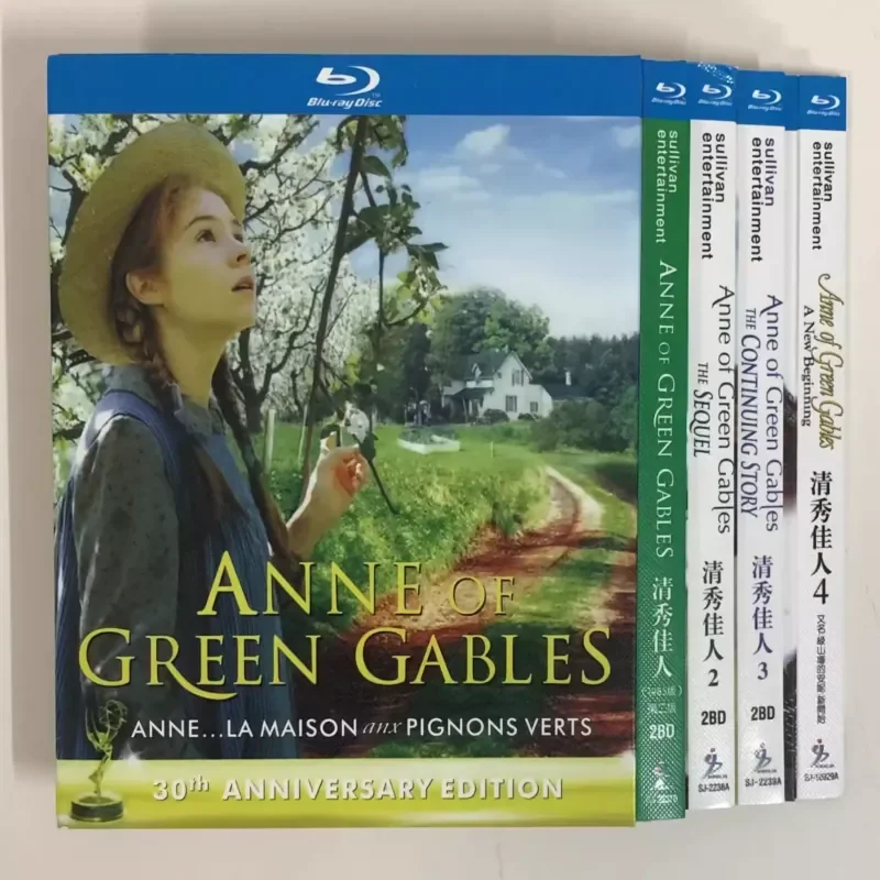 BD Blu-ray Discs Classic Old Movie Anne of Green Gables Volumes 1 2 3 4 Four-Disc Box Set