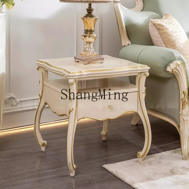 

CL storage cabinet, all solid wood furniture combination, square few, home living room storage edge few