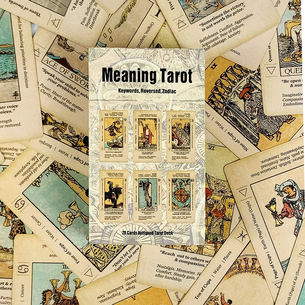 의미가 있는 타로 카드 78장, 초보자용 타로 키워드, - Party Games Meaning 리뷰 및 가격