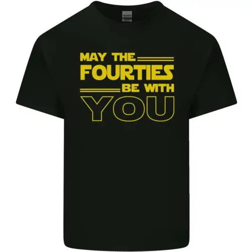 May the 40s Fourties Be With You Sci-Fi Mens Cotton T-Shirt Tee Top