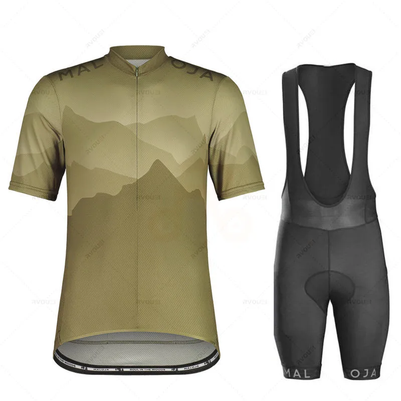 Maloja-Professional Cycling Uniform for Men, Pro Team Sports Suit, Mountain Bike Jersey, Pants, New Bib Shorts, 2025