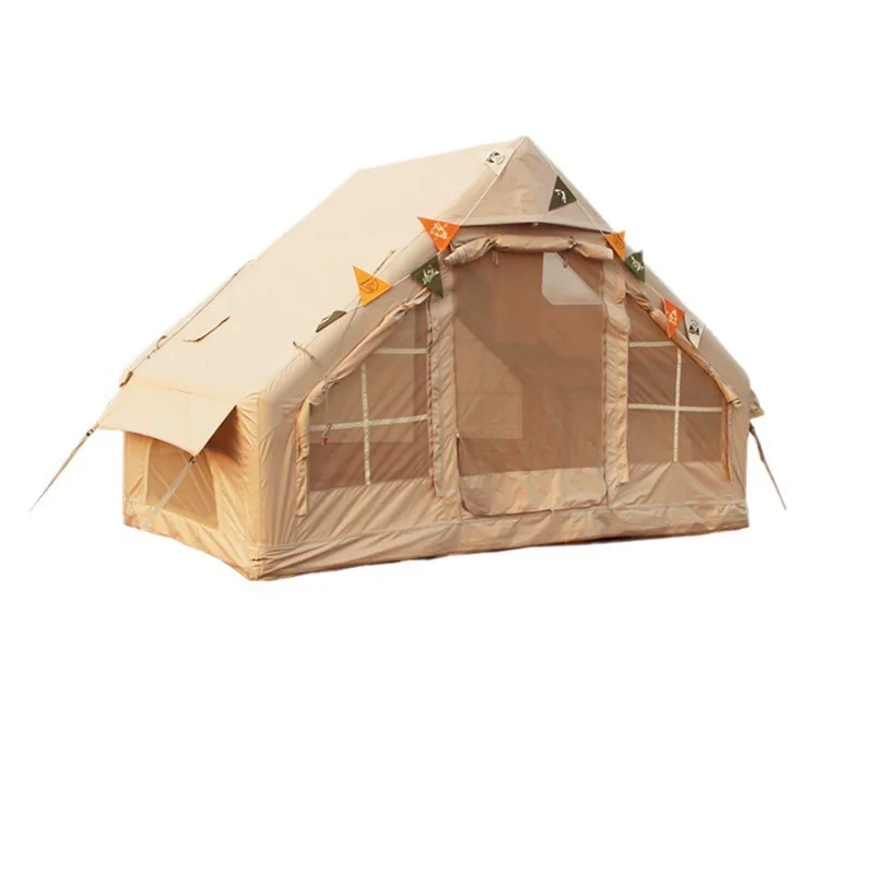 Outdoor campground Self-driving exquisite camping Rainproof light luxury Thickened Oxford cotton inflatable tent