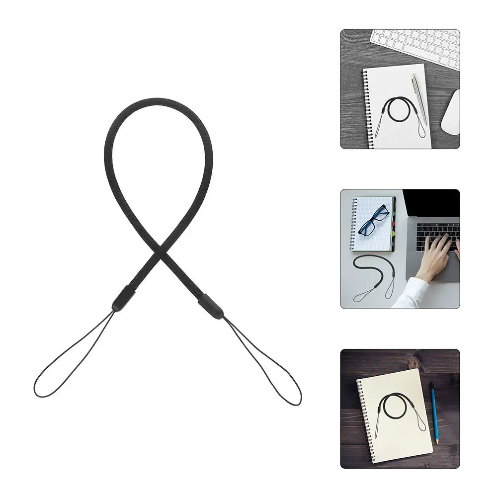 10Pcs Stylish Elastic Tether Lanyard for Stylus Badge Face Mask Retractable Anti-Lost Rope Office School Meeting Use