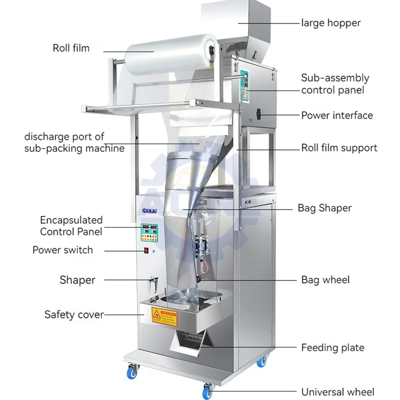 

Multi-function Packaging Machines Automatic Potato Chips Packing Machine Puffing Snack Food Bag Packing Machine