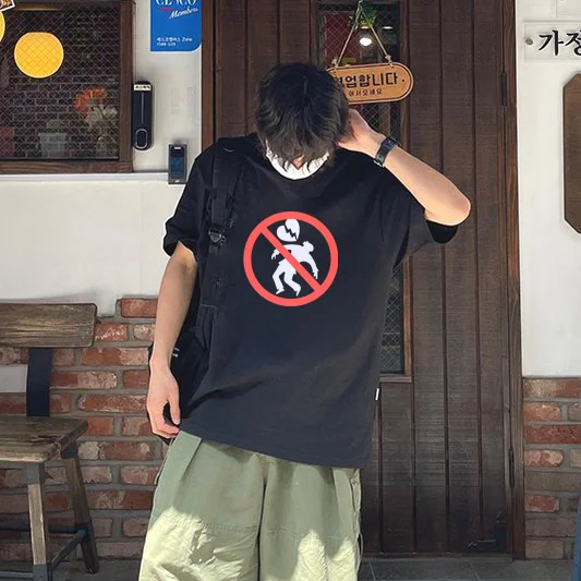 

Белый топ, летняя американская уличная футболка с принтом Heartbreak для мужчин и женщин, повседневная универсальная футболка для пар с короткими рукавами из чистого хлопка