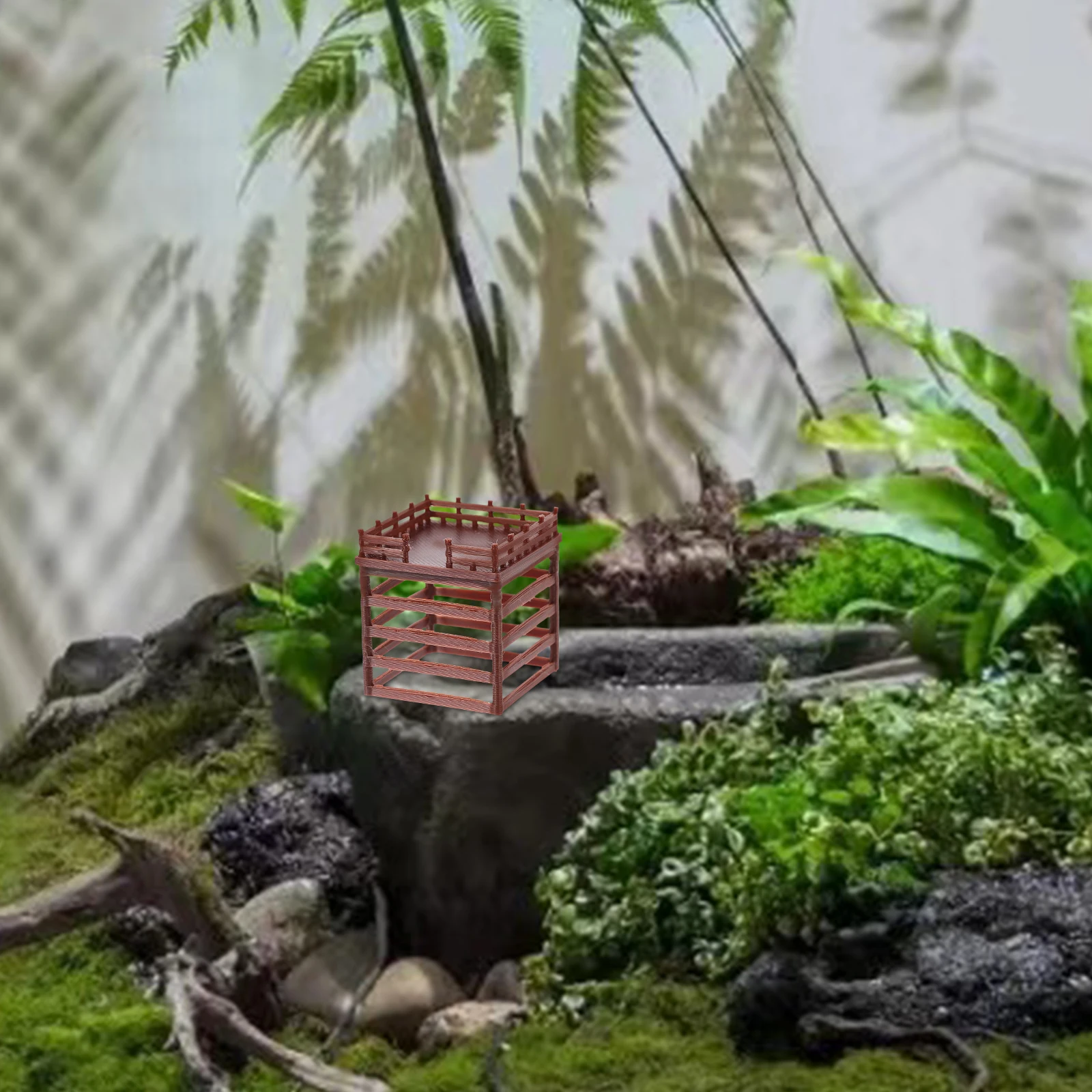 

Stairway Micro Landscape Platform Fish Tank Decor Aquarium Decoration Bonsai Adorn Desktop Ornament Mini Garden Accessory Asian