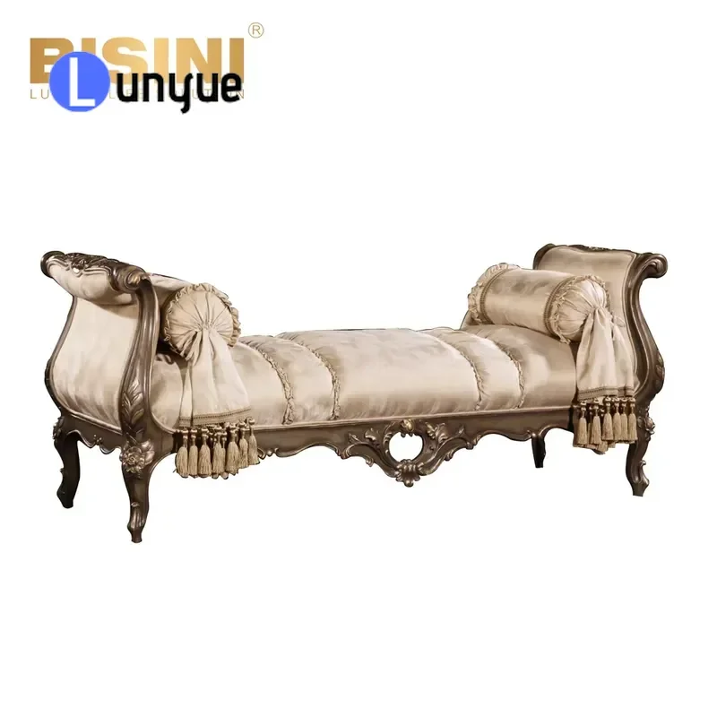 Solid Wood Birch Recliner Bedside Stool Leisure Shoe Changing Chair for Bedroom Living Room Comfortable Durable Furniture