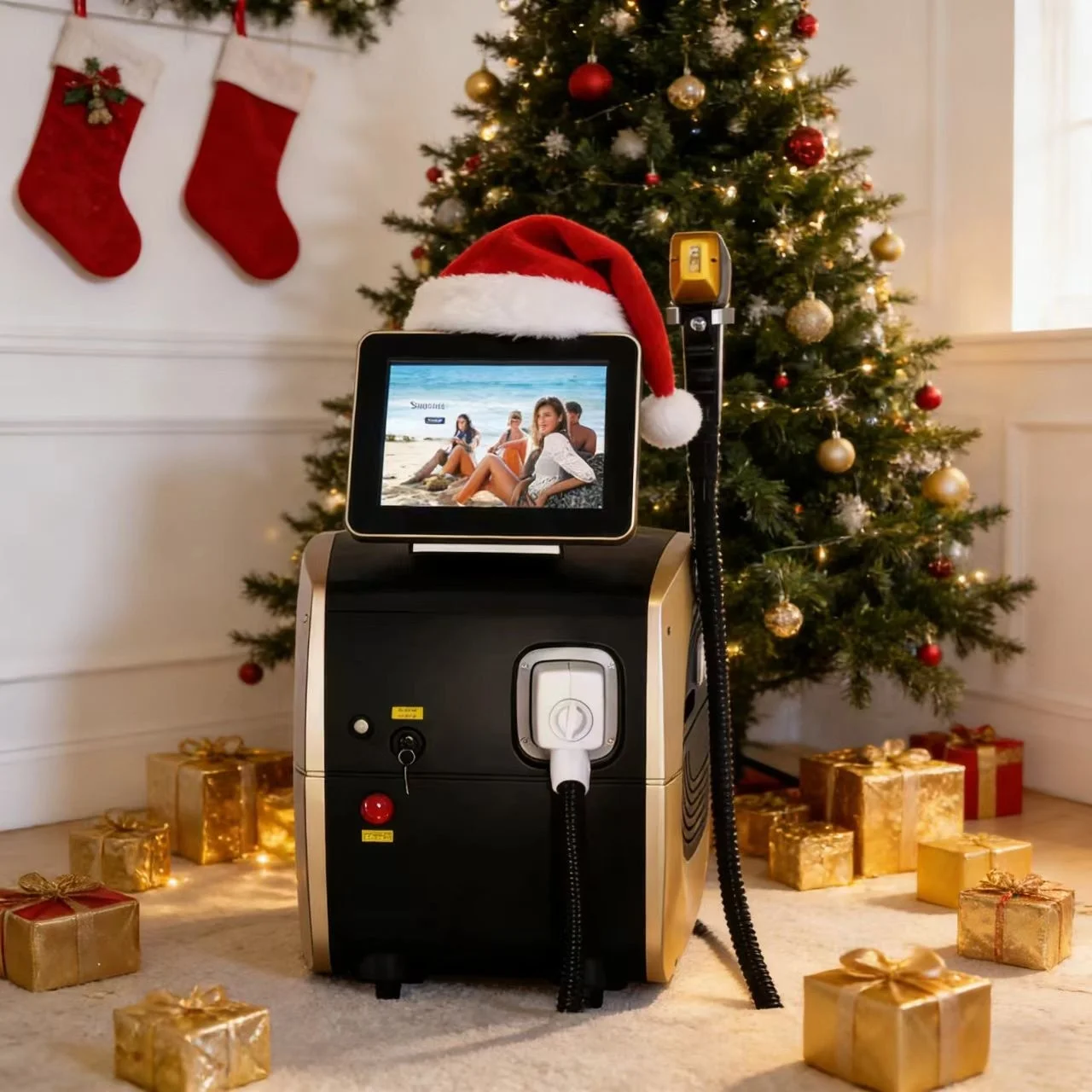 

2025 profesional 4000W diodo hielo titanio 808nm diodo láser máquina de depilación corporal dispositivo depilatorio de 4 ondas