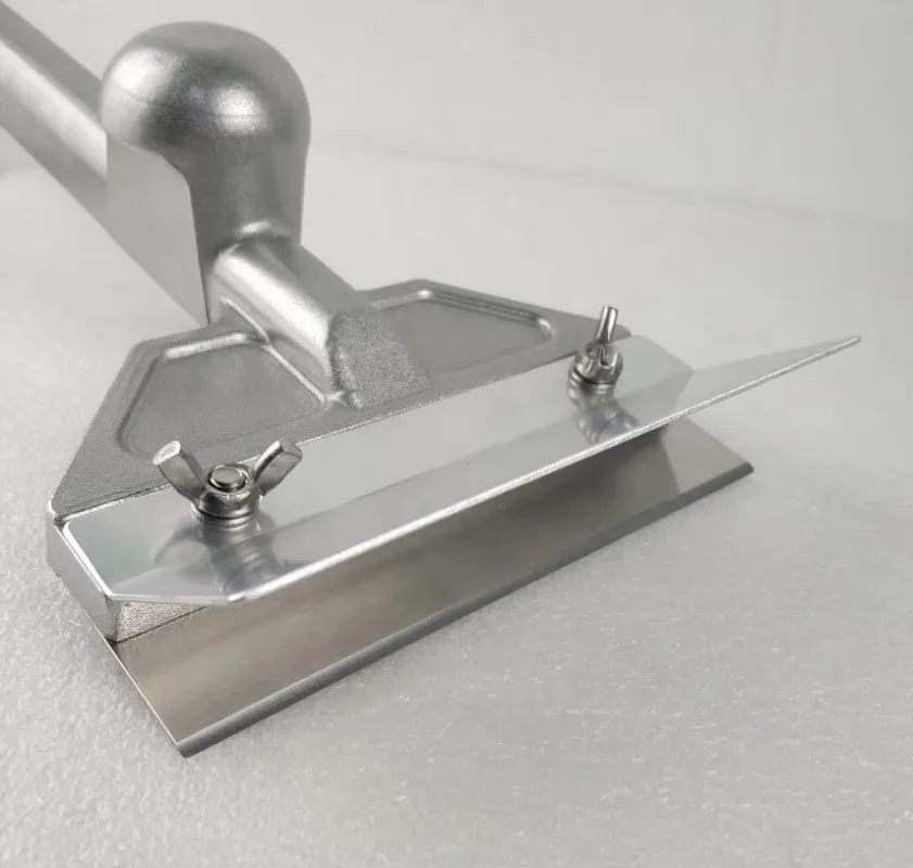 مكشطة تنظيف شواء من الألومنيوم شديدة التحمل مقاس 6 بوصات، مكشطة شواء سهلة، أداة تنظيف شبكة الشواء