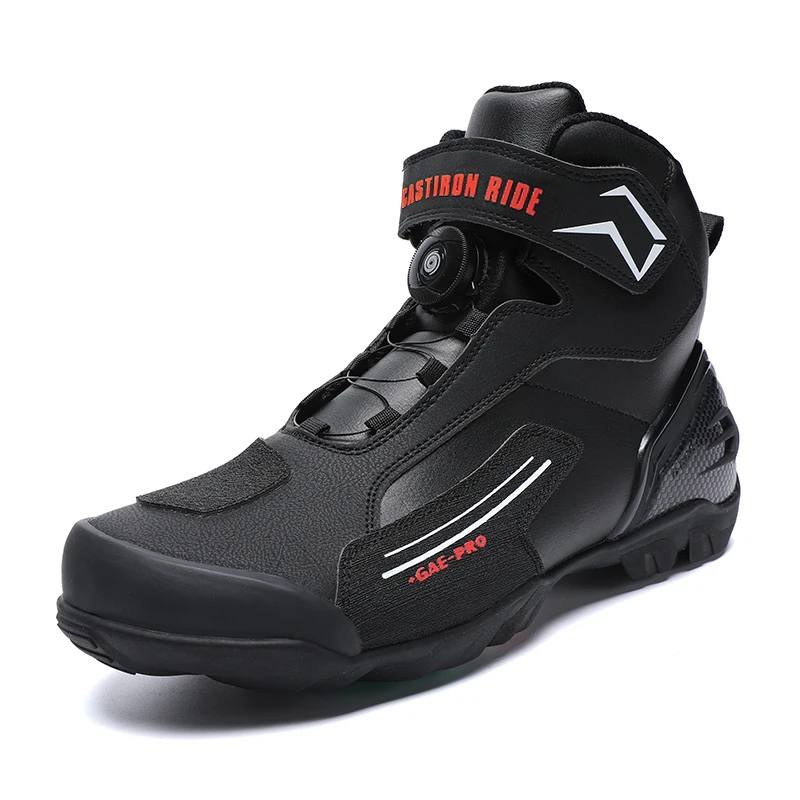 

Man Motorcycle Boots 2025 New Motocross Anti Slip Riding Boot Men's Motorcycle Shoes Motorbike Anti-collision Sports Shoes