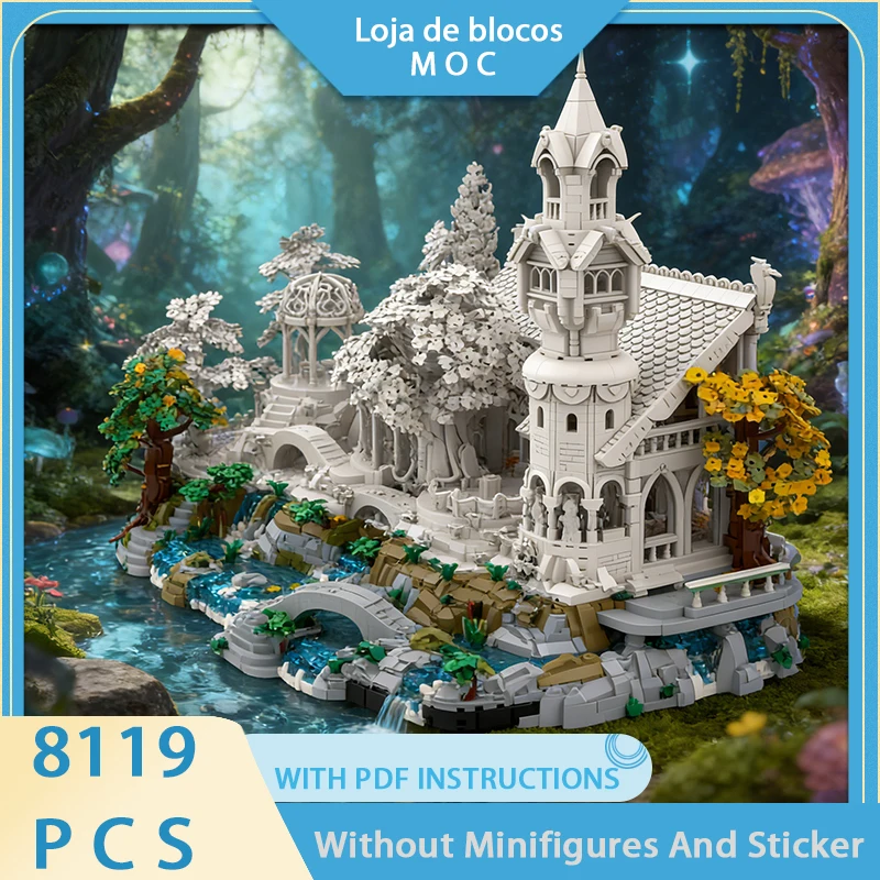 

New MOC Building Blocks Ring Movie Model Dell Base Expansion Collection Technology Modular Children's Toy DIY Assembly Set