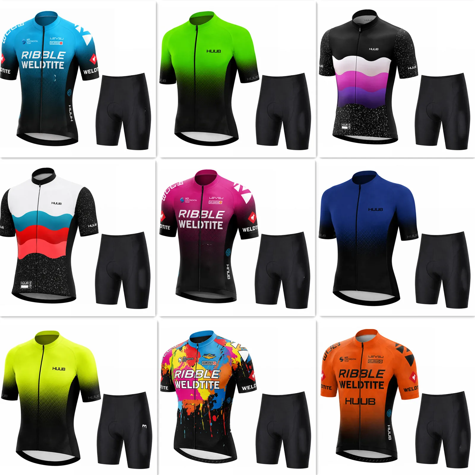 New Cycling Jersey Set Men Summer Short Sleeve Road Bike Sportswear Breathable MTB Bicycle Clothing Maillot Ropa Ciclismo Kit