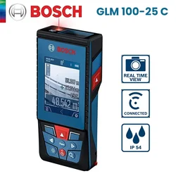 Bosch GLM100-25C 100M Laser Rangefinder IP54 Digital Rechargeable Electronic Distance Meter High Precise Laser Measurement Tools