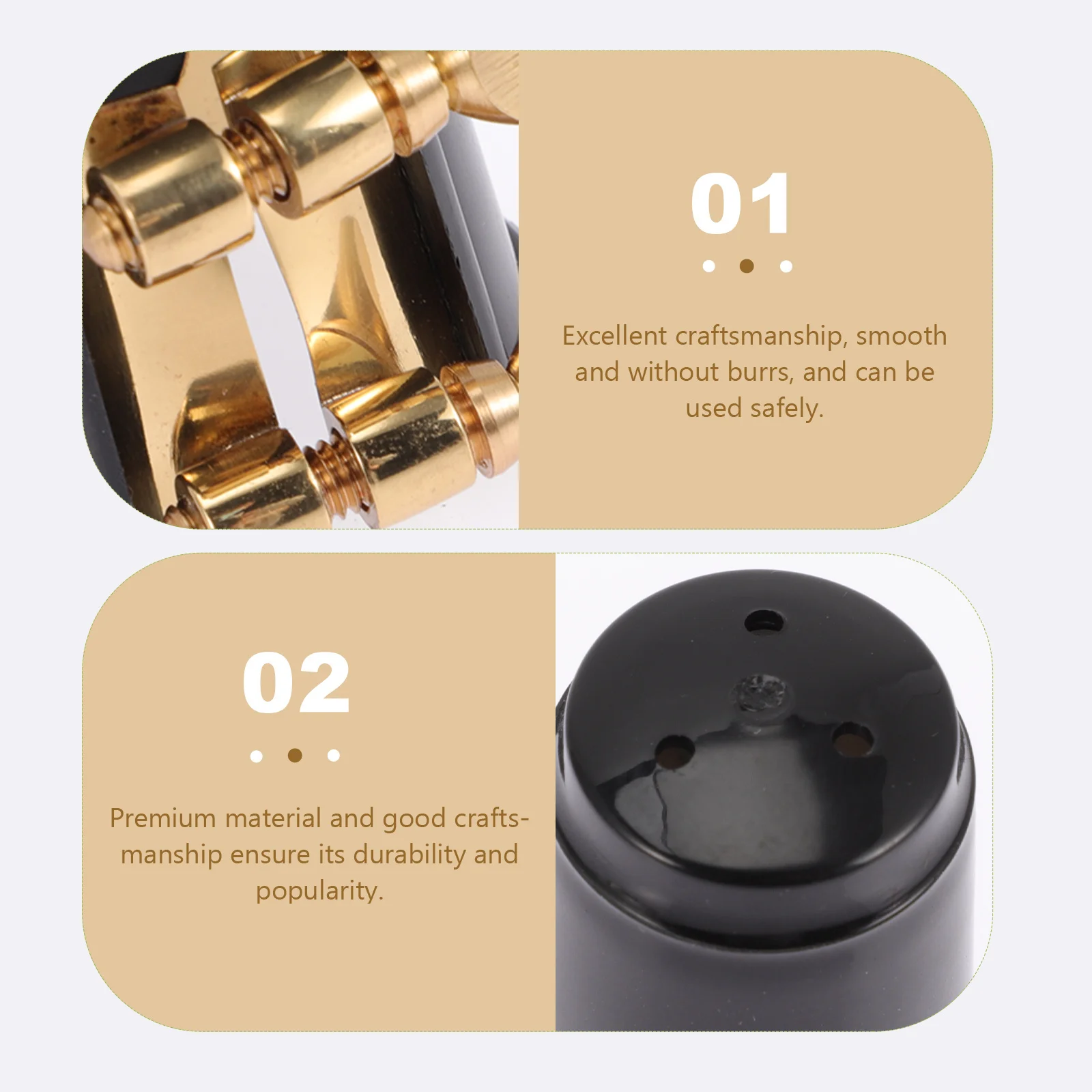 

1Set Compact Lightweight Saxophone Clip Excellent Craftsmanship Easy to Carry Store Ligature Saxophone Clip Sax Clamp