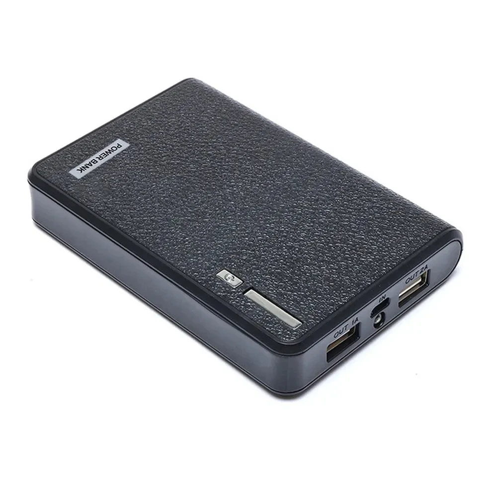 DIY 4*18650 Power Bank Case 4 in 1 Battery Charge Storage Box Shell Micro USB Type C with Flashlight For Charging Mobile Phones