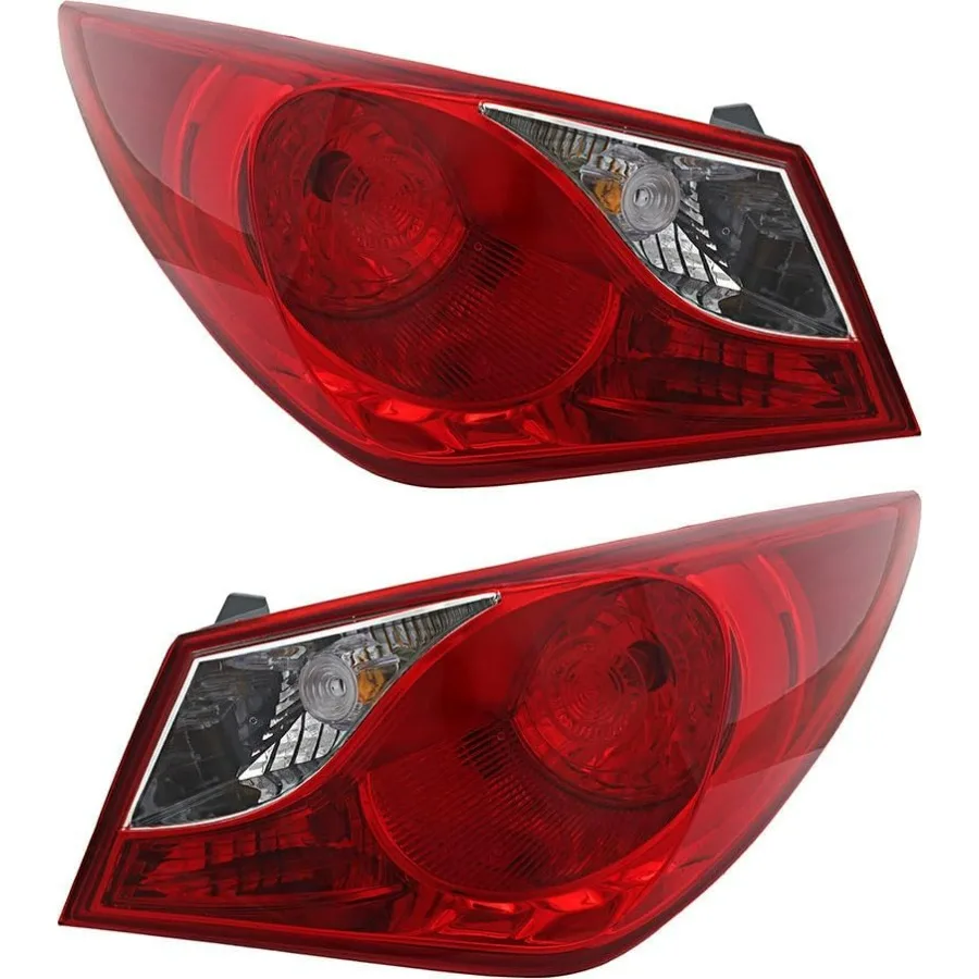 

Outer Tail Light Compatible With Hyundai Sonata 2011 2012 2013 Driver Left And Passenger Right Side Pair Set Taillamp