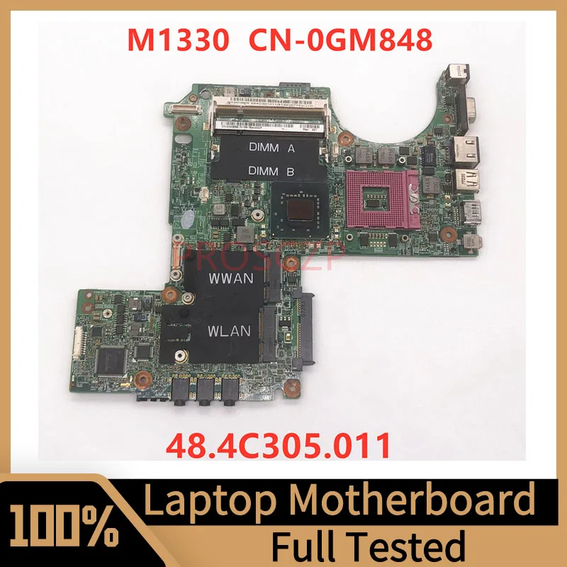 Mainboard CN-0GM848 0GM848 GM848 For DELL XPS M1330 Laptop Motherboard GM965 With 48.4C305.011 100% Fully Tested Working Well