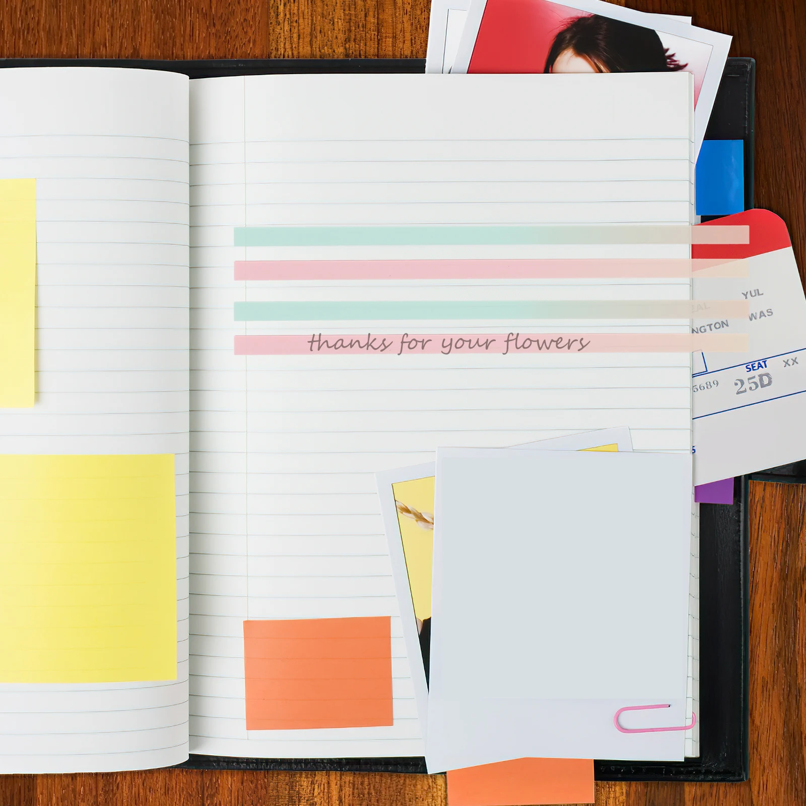 

2 Sets Gradient Notes Index Stickers Notebook Tabs Document for Pages Sticky