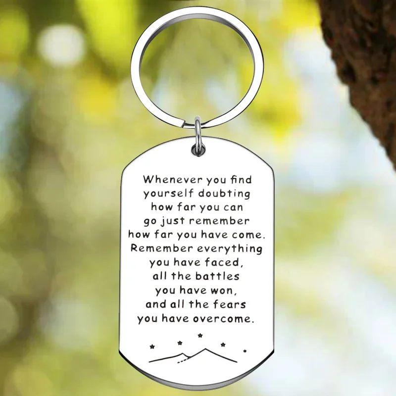 New Encouragement Recovery Gifts Keychain Pendant Cancer Survivor Awareness Gift Key Chains Best Friend Inspirational Gift