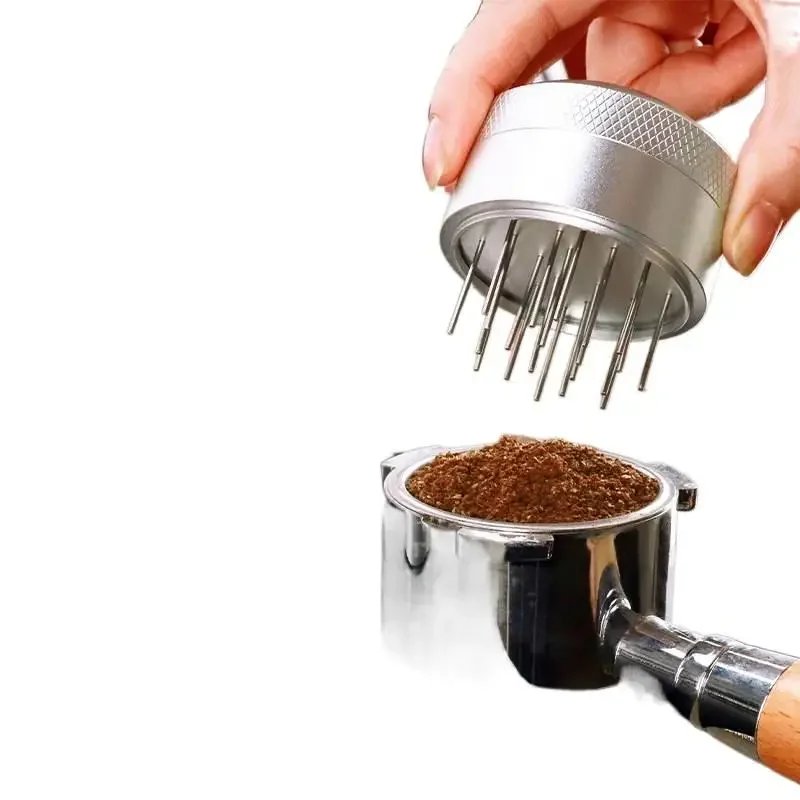Suitable for coffee 51, 53, 58MM adjustable rotating needle-type powder distributor lumps and dispersion accessories