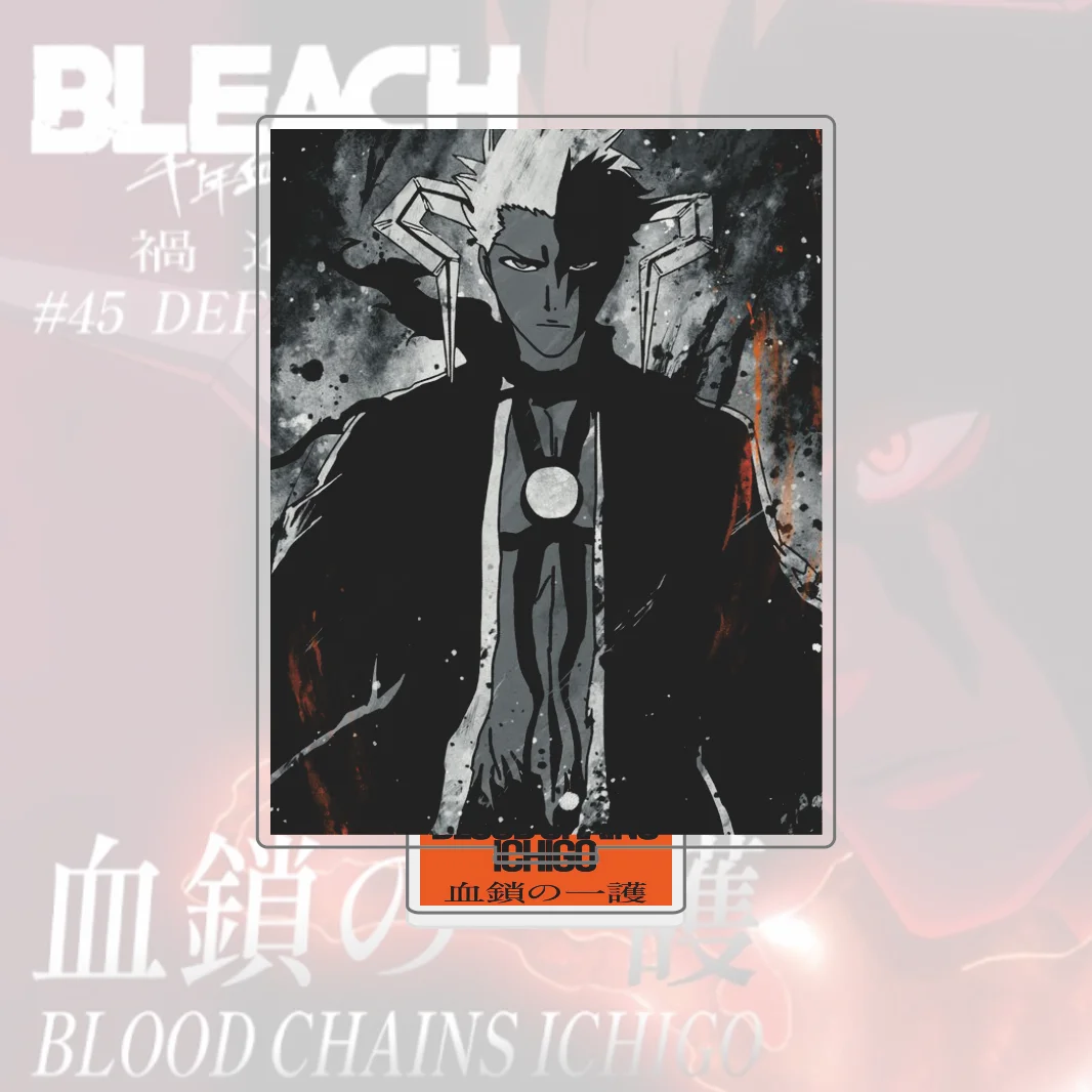 Acrylic Stand: Bleach TYBW Ichigo Kurosaki Hollow Form Final Bankai Figure Plate, Desktop Display, Limited Edition Keychain view 4