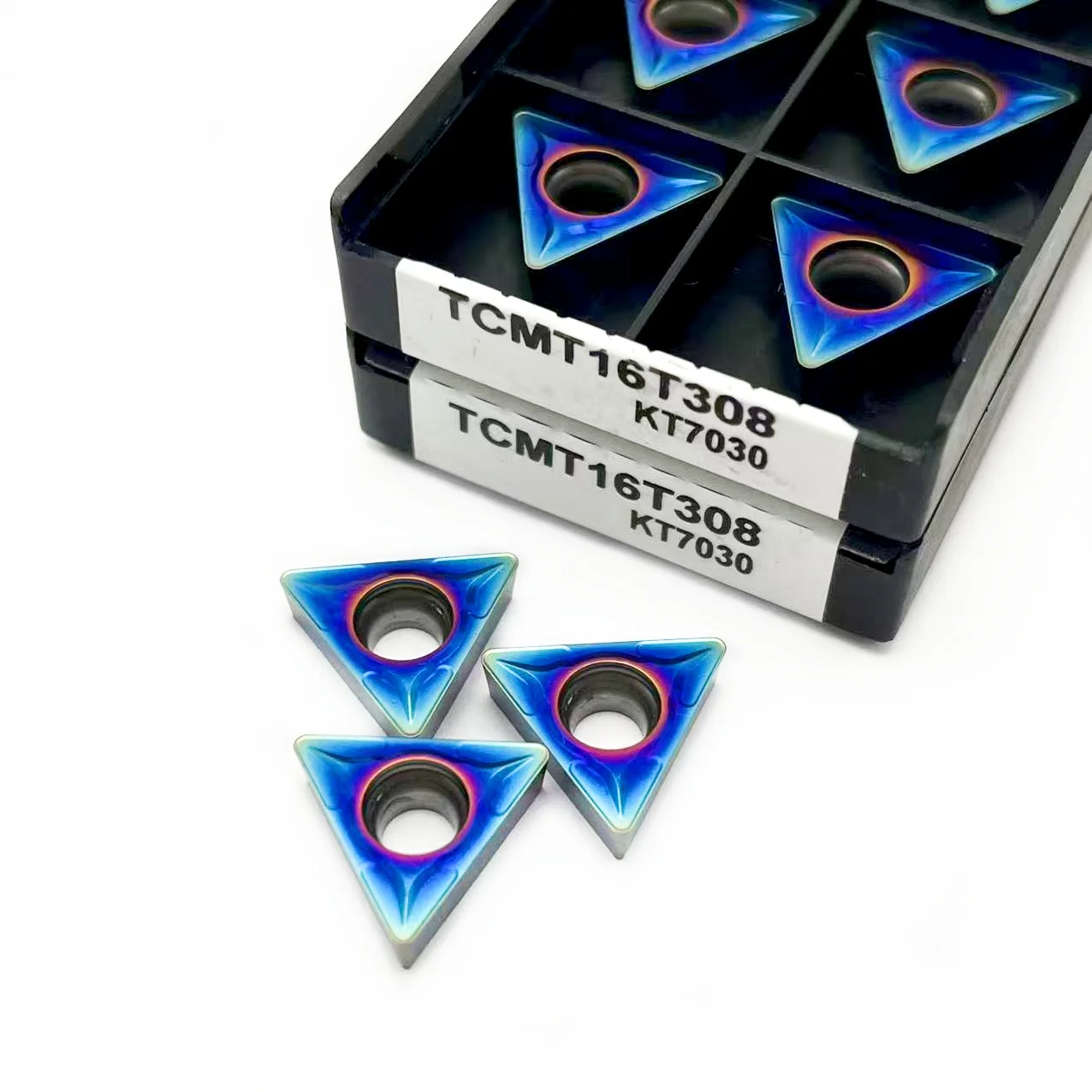 TCMT16T304 KT7030 TCMT16T308 KT7030 inserto de torneado de carburo TCMT16T304 CNC, cortador de torno, herramientas de torneado para acero de alta dureza