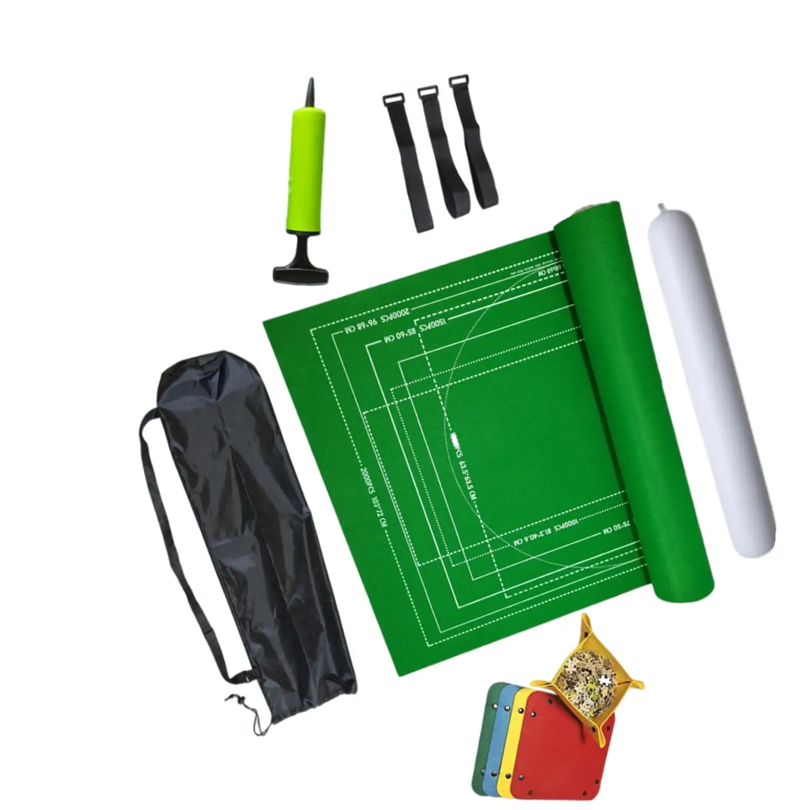 Jigsaw Puzzle Mat Roll Up, Saver Pad Portable Up to 2000 Pieces with Storage Jigsaw Puzzle Mat Roll Up, Saver Pad Portable Up to 2000 Pieces with Storage