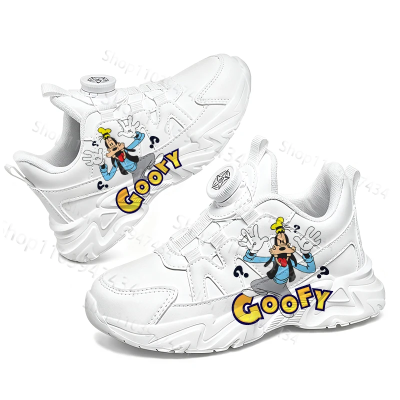 

Детские спортивные туфли Goffy (маленькие белые) для мальчиков и девочек, с поворотной застежкой, с поддержкой свода стопы, из натуральной кожи, на толстой подошве, серия обуви, подарок