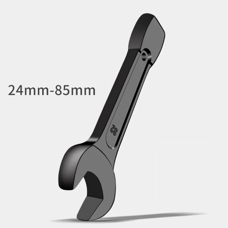 Multifunctional Single Head Open Ended Wrench 24/27/30/32/34/36mm Universal High Carbon Steel Manual Wrench Hardware Repair Tool