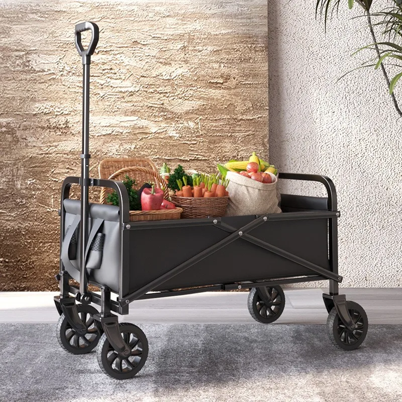 

캠핑 카트Camping Cart Express Delivery Shopping Shopping Shopping Small Cart Folding Lightweight Stall Flower Trailer Camping Cart