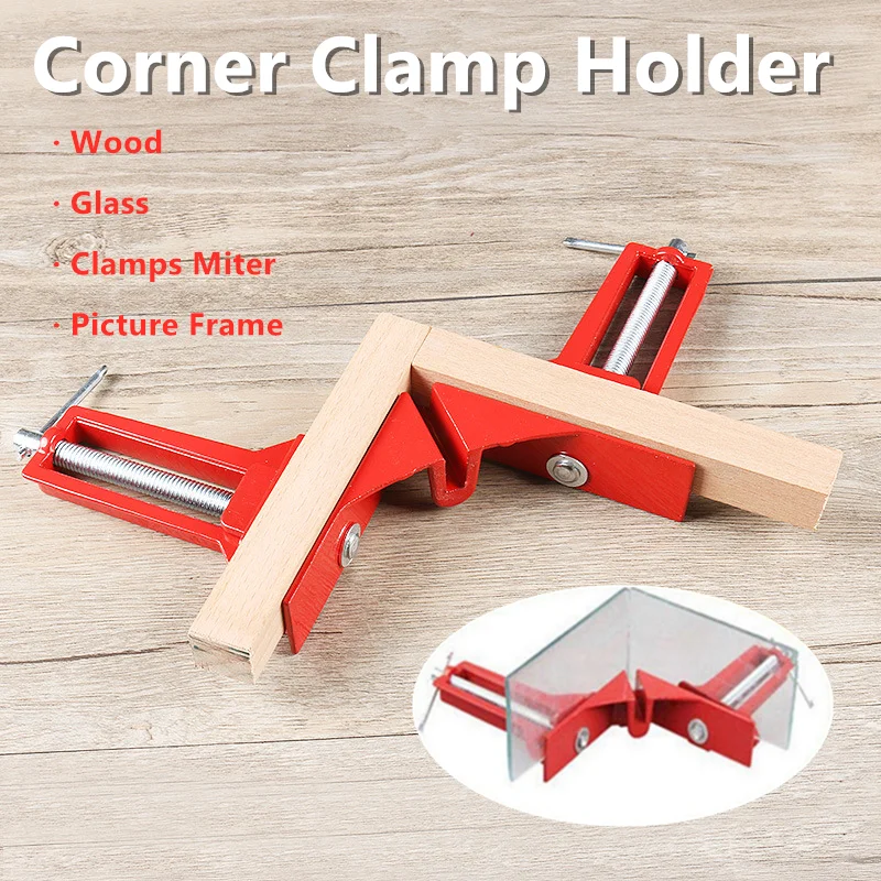 Multifunction DIY 90 Degree Right Angle Clip Picture Frame Corner Clamp Mitre Clamps Corner Holder Carpentry Woodworking Tools